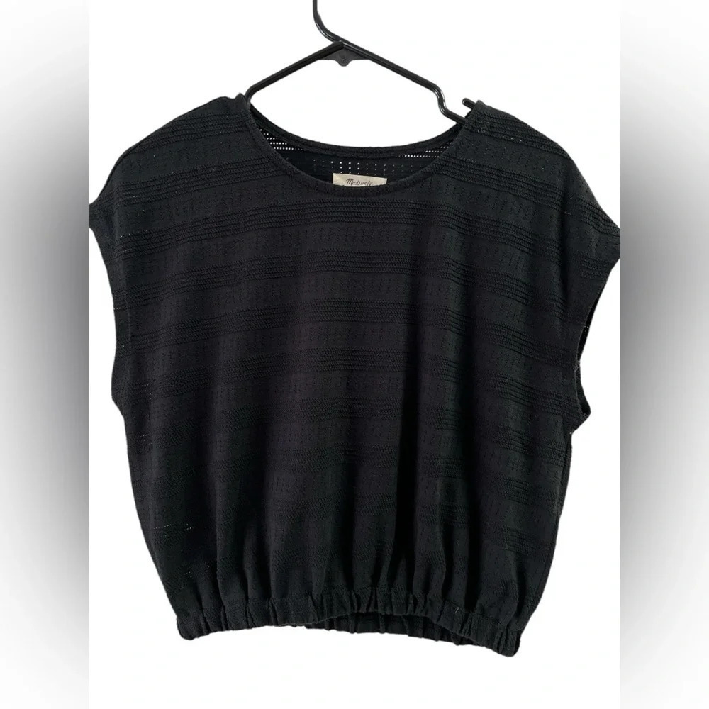 Madewell black short sleeve shirt - Picture 1 of 4